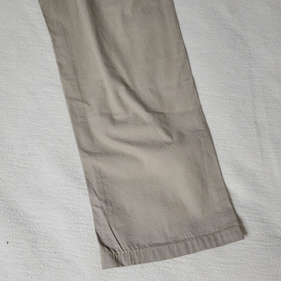 Key Ripstop Dungaree Pants Mens Beige Cargo Utility Work Pants Sz 36 x 30 New - Picture 12 of 16